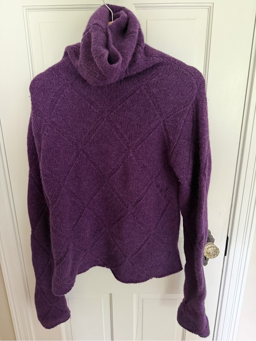 Tara Jarmon Purple Turtleneck Sweater